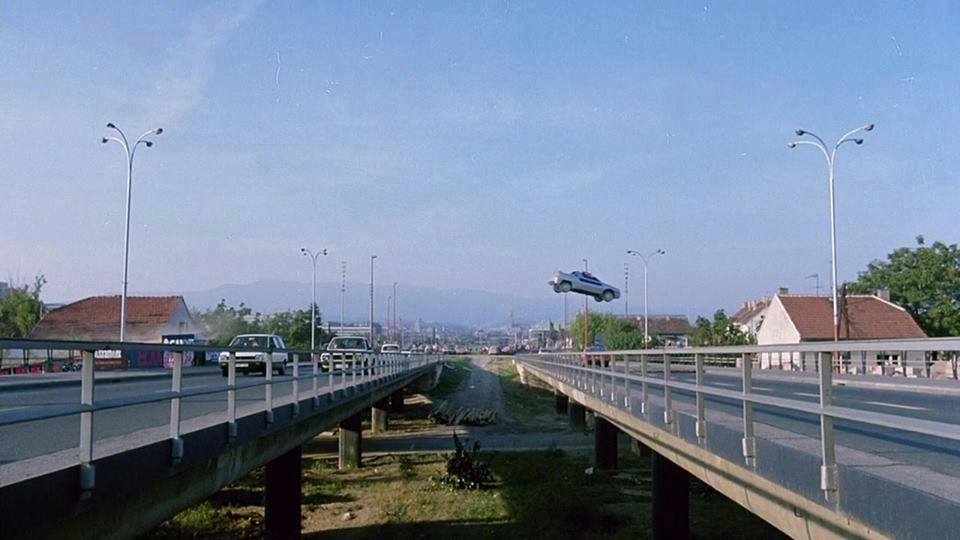 Most Slobode 1986. godine. Snimanje filma Božji Oklop s Jackie Chanom